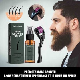 Moustache Spray Set Moisturizing Spray Facial Hair Treatment Boosting Beard Growth Thickening Liquid