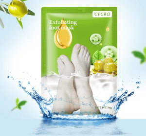 Exfoliating Foot Mask Foot SPA Pedicure Socks Removing Dead Skin Whitening Heels Feet Peeling Anti Cracked Foot Skin Care (Color: Green 5pcs)