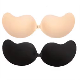 For Mango Design Strapless Bra For Women Casual Lingerie With Sponge Padding Lightweight Support And Seamless Comfort (Option: Black1Nude1-C)