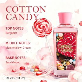 12 Scents,9.98 Oz. Unisex Shower Gel,body Wash. Large Size, Gently Cleanses And Moisturizes, Enriched With Aloe Vera And Vitamin E. Floral, Fruit (Option: Candy)