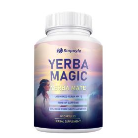 Yerba Magic Yerba Mate Pure Clean Energy 60 Capsules (Option: 01)