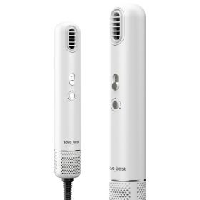 Mini Hair Dryer - Portable Travel Size Hair Dryer, 110,000 RPM For Fast Drying, 1000 Million Ionic For Smoothing, 0.55lb Lightweight Mini Size, L (Option: white)