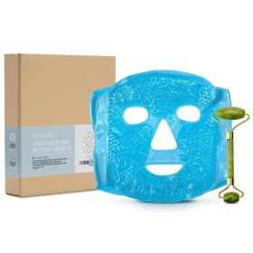 Jade Roller Ice Face Mask Set (Option: Blue)
