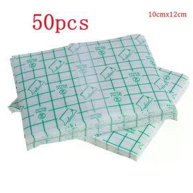 50/100 Pcs Catheter Fixation Tape Bandage Pu Film Wound Waterproof and Bacterial Isolation Swimming Private Waterproof Patch (Color: 50pcs 10 X 12 CM)