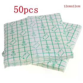 50/100 Pcs Catheter Fixation Tape Bandage Pu Film Wound Waterproof and Bacterial Isolation Swimming Private Waterproof Patch (Color: 50pcs 12 X 12 CM)