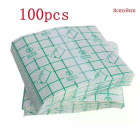 50/100 Pcs Catheter Fixation Tape Bandage Pu Film Wound Waterproof and Bacterial Isolation Swimming Private Waterproof Patch (Color: 100pcs 8 X 8 CM)