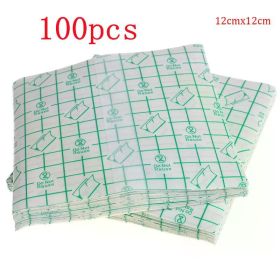 50/100 Pcs Catheter Fixation Tape Bandage Pu Film Wound Waterproof and Bacterial Isolation Swimming Private Waterproof Patch (Color: 100pcs 12 X 12 CM)