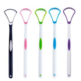 1/3/5pcs Tongue Scraper Oral Cleaner Brush Fresh Breath Cleaning Coated Toothbrush Hygiene Care Tools (Color: 5pcs, Number of Pieces: Combo)