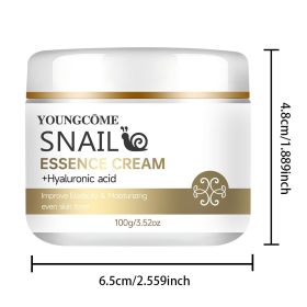 Snail essence cream with hyaluronic acid,Retinol Moisturizing Firming Lightening Repairing Smooth Skincare Whitening Creams (Color: 100G)