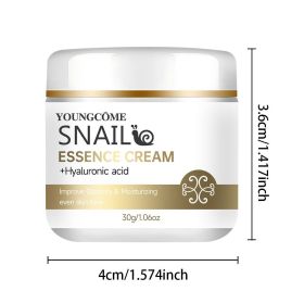 Snail essence cream with hyaluronic acid,Retinol Moisturizing Firming Lightening Repairing Smooth Skincare Whitening Creams (Color: 30G)