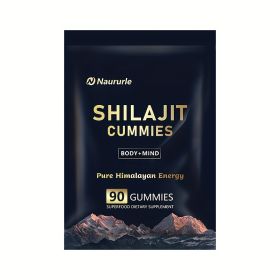 Shilajit Gummies Pure Himalayan Energy Superfood Supplement 90 Count Body & Mind Support (Option: 01)