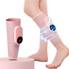 Rechargeable Leg Massager With Heat And Air Compression - 3 Modes, 3 Intensities For Improved Circulation & Swelling, USB Powered, Pink - Ideal F (Option: 1PC)