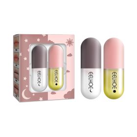 EELHOE Day And Night Lip Moisturizing Capsules, Hydrate, Increase Lip Elasticity, Plump Lips, And Lip-enhancing Liquid (Option: 4PCS)