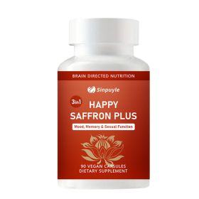 Saffron Supplements With Saffron Flower Extract, Curcumin & Zinc For Mood, Memory & Eye Health, Joint Supplements For Men Women (Option: 01)